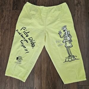 Vintage Fido Dido Short Mens 34 Yellow 1985